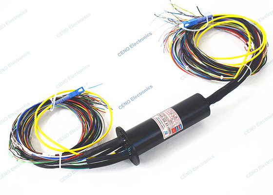 Giunto rotante ottico integrato della fibra di Ring Combined Power Signal With di slittamento della lega di alluminio