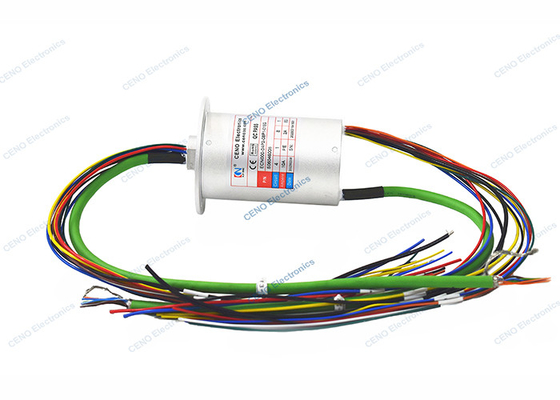 metallo prezioso di 1000M Gigabit Ethernet Slip Ring With Flange 300rpm