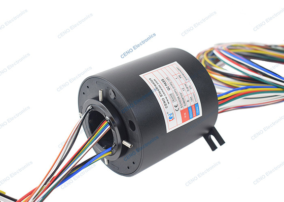 Anelli di scivolamento elettrici a potenza attraverso fori 0 - 300 giri al minuto per sistemi industriali