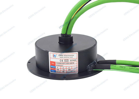 Collettore di anelli a bassa temperatura 100M Ethernet Pancake Slip Ring con IP51 & 300RPM