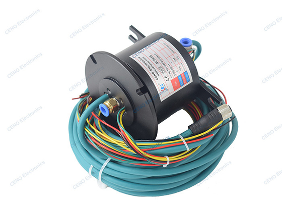 Anello di contatto del segnale Ethernet dell'energia elettrica combinata del raccordo rotante pneumatico dell'aria da 1 MPa