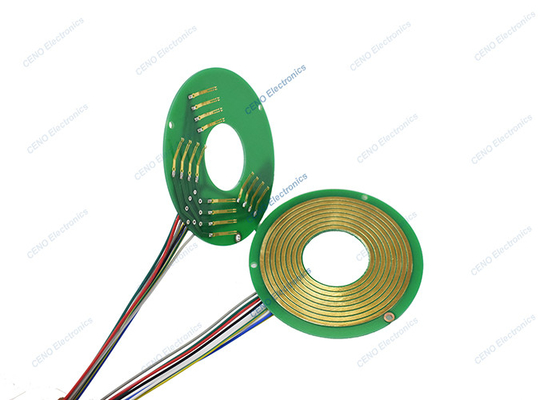 FR-4 PCB Platter Separate Pancake Slip Ring con ID32mm Per Dispositivi Elettrici
