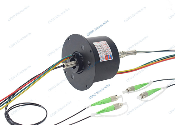 2 SM Fibra ottica giunto rotante con 3 circuiti 15A FORJs integrato anello di scivolo