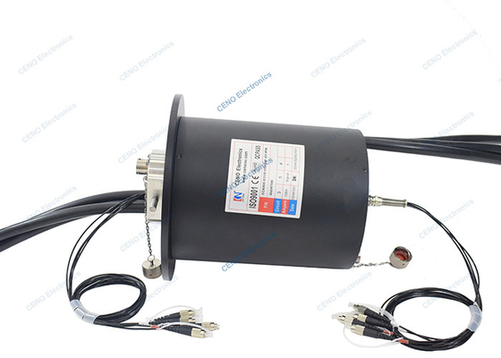 4 canali SM MM Fibra ottica anello rotativo di scivolo con FORJ per robot