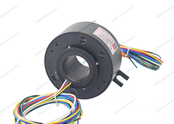 6 circuiti 10A Anello di scivolo elettrico con foro interno 38 mm Per il sistema industriale