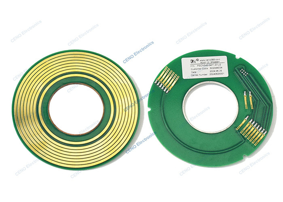Anello di slittamento pancake con PCB USB2.0 e connettore elettrico per l'industria LED