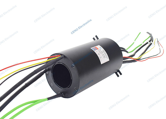 2 canali Gigabit Ethernet segnale anello di scivolo con attraverso il foro 70 mm