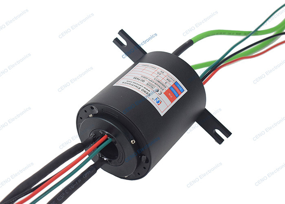 Grado di protezione IP41 attraverso anello di scivolo con segnale Gigabit Ethernet e installazione di flange