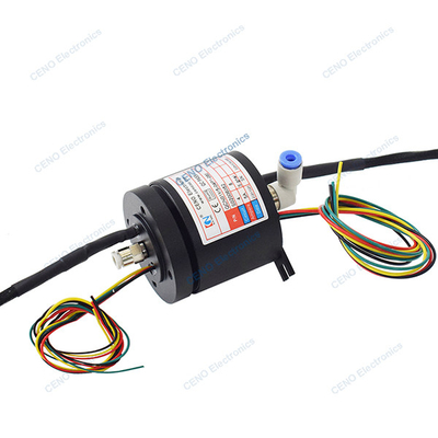Integrare Pneumatic Rotary Union Combine Conductive girevole con segnale di codificatore