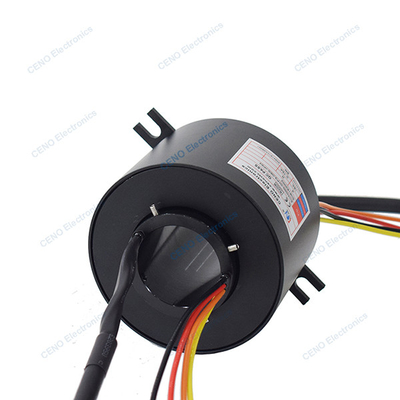 Anello di slittamento attraverso foratura con connettori elettrici rotanti per l'industria