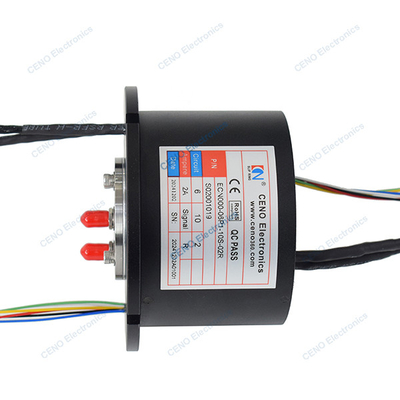Integrare segnale RS422 e anello di slittamento RF con giunto rotativo a radiofrequenza per radar