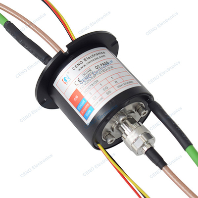 Integrare anello di scivolo RF con segnale Ethernet di potenza e unione rotante di radiofrequenza