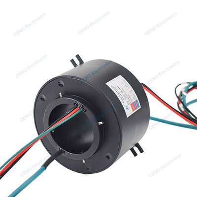 Attraverso l'anello di slittamento del foro combinare l'energia elettrica con il segnale Ethernet per l'industria
