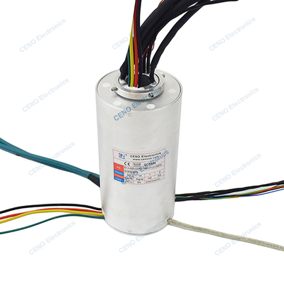 Anello collettore impermeabile a bassa temperatura con alimentazione elettrica Ethernet USB e RS232