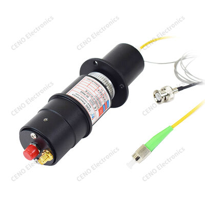 Anello a scivolo ibrido ottoelettrico con 1 fibra e 1 coasse RF