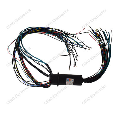 Ethernet Hybrid Slip Ring with 10 Power Circuits and 63 Signal Channels for Unlimited 360 Degree Rotation