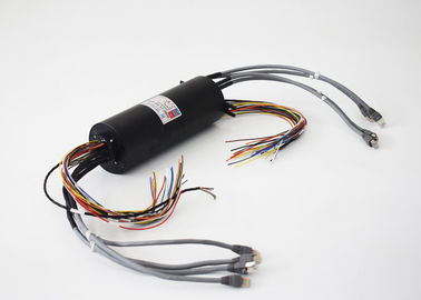 Connettore dell'anello di contatto di Ernet del giunto rotante del segnale di Ethernet RJ45 con il collegamento di cavo del gatto