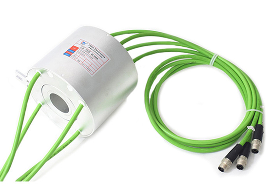 collettore rotatorio alesato interno dell'albero cavo di 38.1mm 100M Ethernet Slip Rings